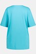 T-shirt, V-hals, relaxed, halve mouwen