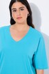 T-shirt, V-hals, relaxed, halve mouwen