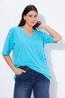 T-shirt, V-hals, relaxed, halve mouwen