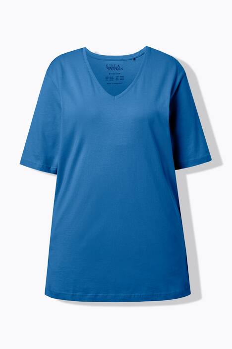 T-shirt coupe Relaxed Fit, décolleté en V et manches courtes