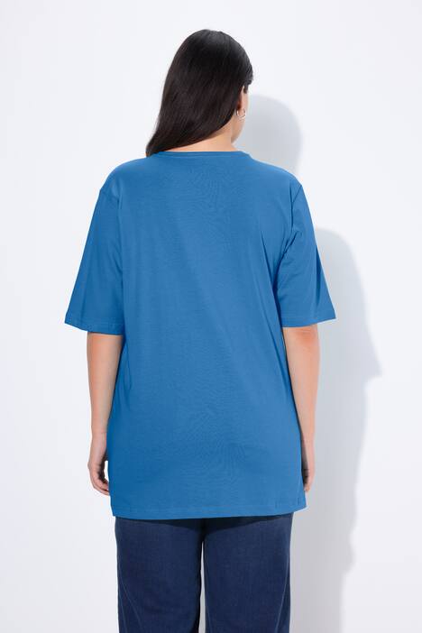 T-shirt coupe Relaxed Fit, décolleté en V et manches courtes