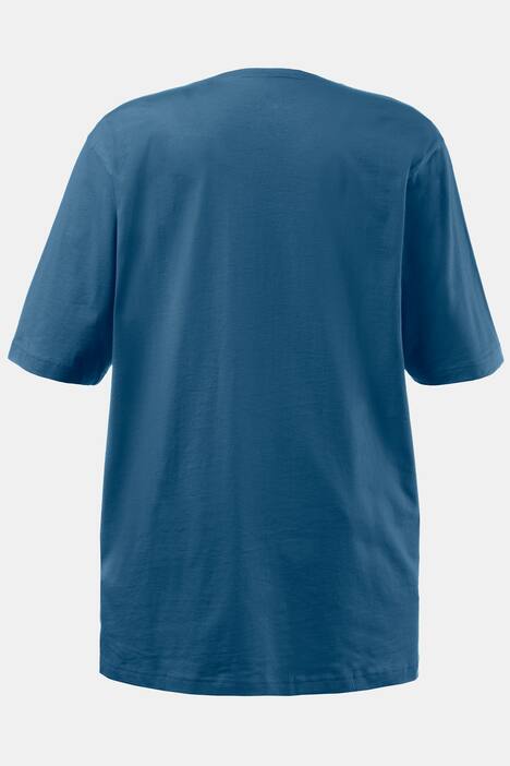 basic topp, v-ringad, relaxed fit, halv ärm, bomull