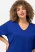 T-shirt, V-hals, relaxed, korte mouw