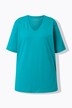 T-shirt, V-hals, relaxed, korte mouw