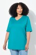 T-shirt, V-hals, relaxed, korte mouw