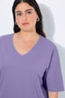 T-shirt coupe Relaxed Fit, décolleté en V et manches courtes
