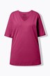 T-shirt, V-hals, relaxed, korte mouw