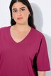 T-shirt, V-hals, relaxed, korte mouw