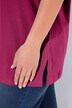 T-shirt, V-hals, relaxed, korte mouw
