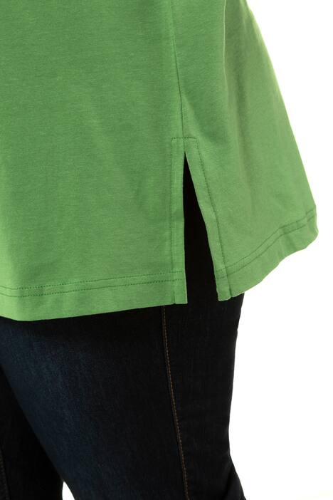 Top, relaxed, V-hals, brede bandjes zijsplitten