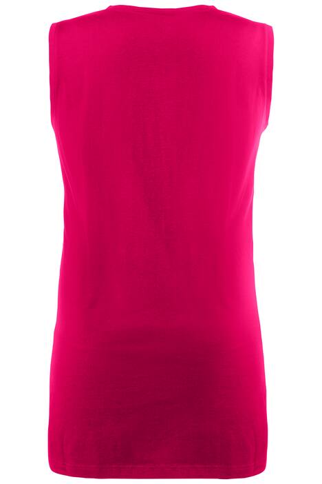 Top, relaxed, V-hals, brede bandjes zijsplitten