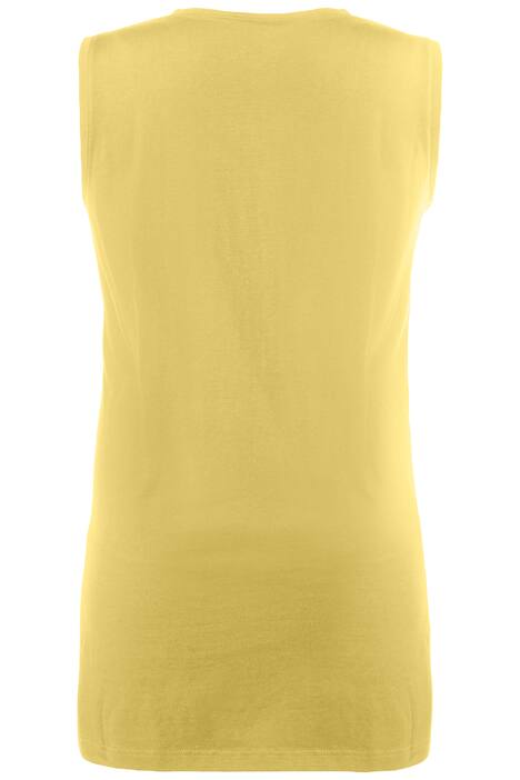 Top, relaxed, V-hals, brede bandjes zijsplitten