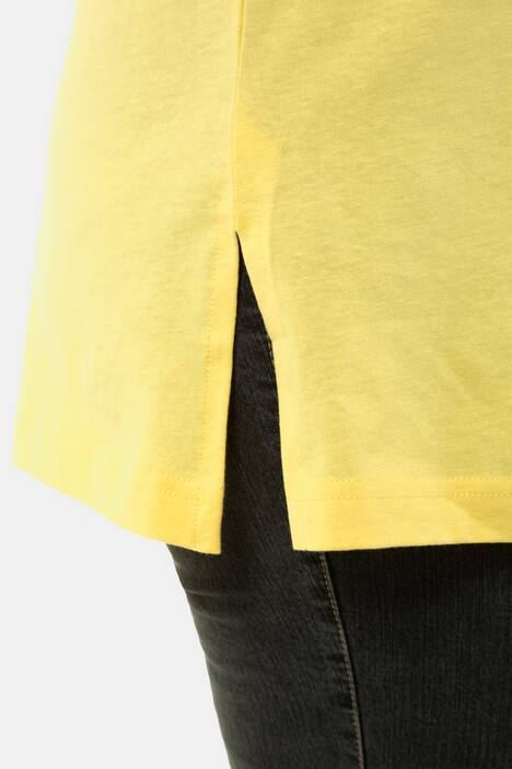 Top, relaxed, V-hals, brede bandjes zijsplitten