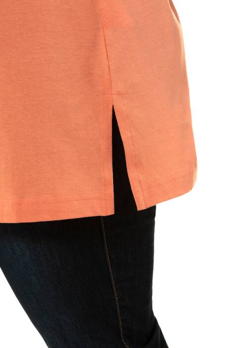 Top, relaxed, V-hals, brede bandjes zijsplitten