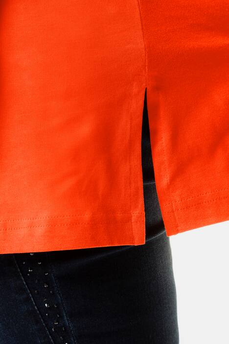 Top, relaxed, V-hals, brede bandjes zijsplitten