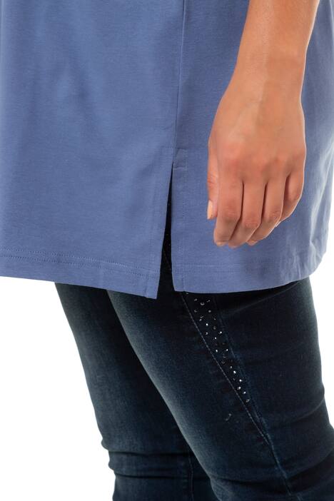 Top, relaxed, V-hals, brede bandjes zijsplitten