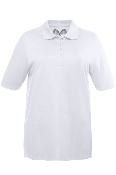 Poloshirt, regular, piquékwaliteit, zijsplitten