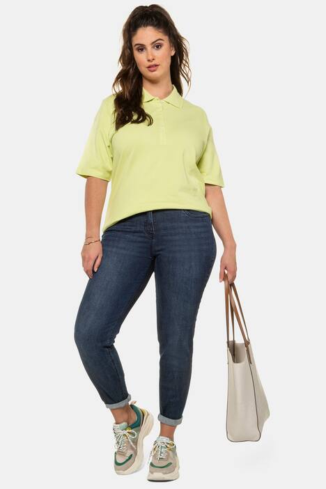 Poloshirt, Samtband-Knopfleiste, Regular, Halbarm