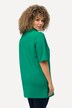 Maglia polo in piqué con abbottonatura con nastro di velluto e mezze maniche