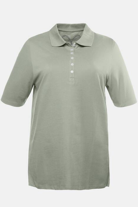 Poloshirt, Regular, Samtband-Knopfleiste, Pikeequalität