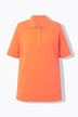 Poloshirt, piqué, polokraag, fluwelen lint-knooppas, halve mouw