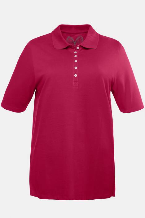 Poloshirt, Samtband-Knopfleiste, Regular, Halbarm