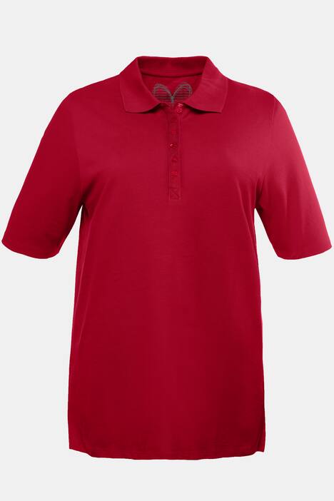 Poloshirt, Samtband-Knopfleiste, Regular, Halbarm