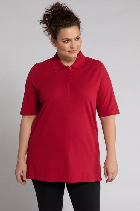 Poloshirt, Samtband-Knopfleiste, Regular, Halbarm