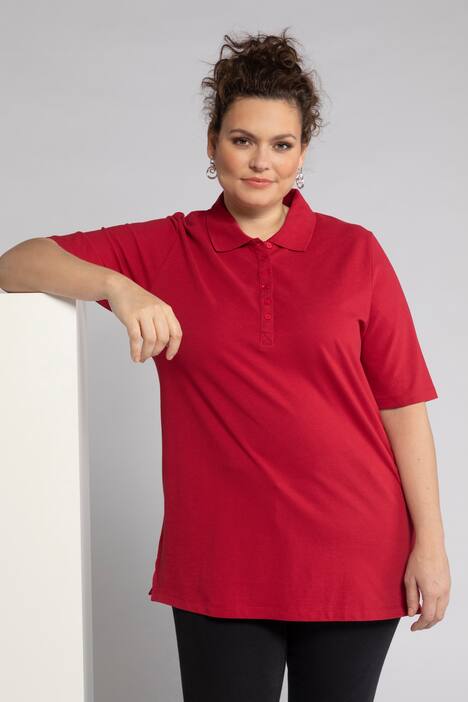 Poloshirt, Samtband-Knopfleiste, Regular, Halbarm