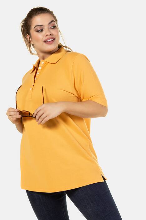 Poloshirt, Samtband-Knopfleiste, Regular, Halbarm