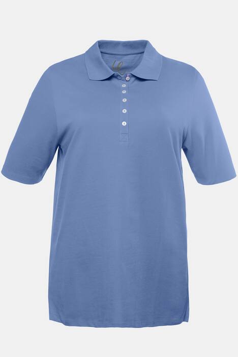 Poloshirt, Samtband-Knopfleiste, Regular, Halbarm