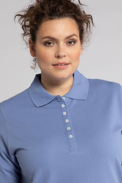 Poloshirt, Samtband-Knopfleiste, Regular, Halbarm