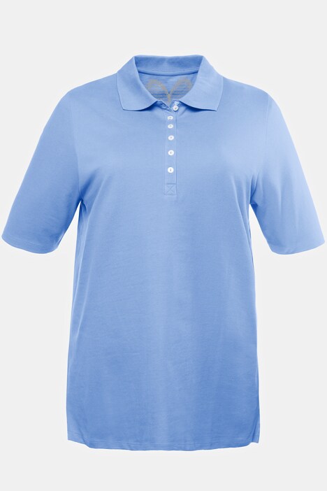 Poloshirt, piqué, polokrave, knaplukning med fløjl, halværmer