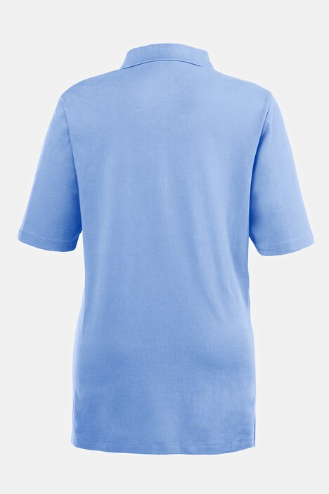 Poloshirt, piqué, polokrave, knaplukning med fløjl, halværmer