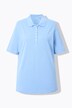Polo en maille piquée. Patte de boutonnage en velours. Manches courtes