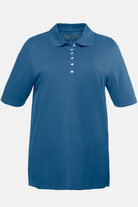 Poloshirt, Samtband-Knopfleiste, Regular, Halbarm