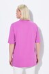 Maglia polo in piqué con abbottonatura con nastro di velluto e mezze maniche