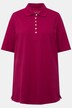 Polo en maille piquée. Patte de boutonnage en velours. Manches courtes