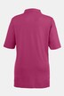 Poloshirt, piqué, polokraag, fluwelen lint-knooppas, halve mouw