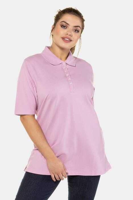 Poloshirt, Samtband-Knopfleiste, Regular, Halbarm