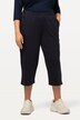 Pull On Knit Elastic Waist Pocket Crop Pants