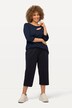 Pull On Knit Elastic Waist Pocket Crop Pants