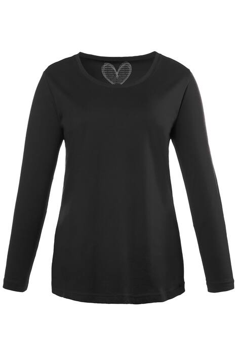 Shirt, slim fit, ronde hals