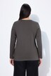 T-shirt Slim Fit, décolleté rond et manches longues