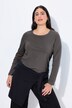 T-shirt Slim Fit, décolleté rond et manches longues