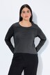 T-shirt Slim Fit, décolleté rond et manches longues