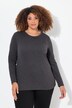 T-shirt Slim Fit, décolleté rond et manches longues