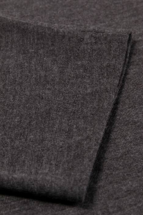 topp, rund hals, slim fit, lång ärm