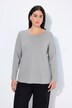 T-shirt Slim Fit, décolleté rond et manches longues
