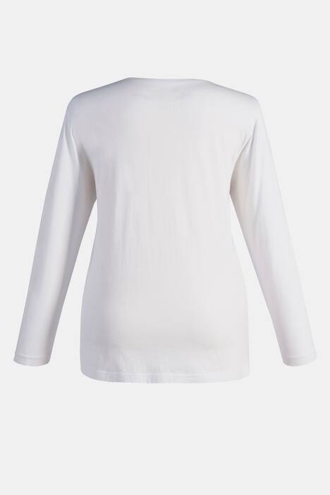 Basic Round Neck Long Sleeve Slim Fit Cotton Tee